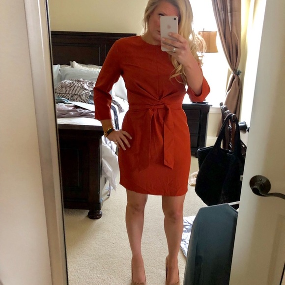 ASOS DESIGN tie wrap around mini dress - Picture 4 of 6